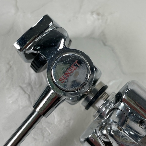 Vintage SUNSET tabletop Telescoping Chrome Tripod 10.5"-42.5" w/Case - Picture 8 of 16